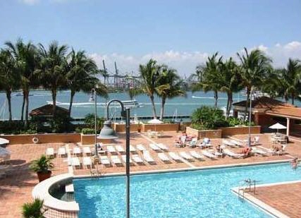 Aussicht auf den Pool und das Meer